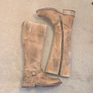 Bed Stu Tan Heeled Boots